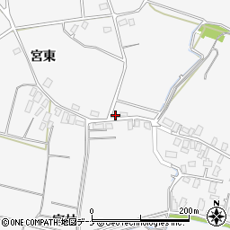 秋田県大仙市内小友宮下206周辺の地図