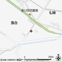秋田県大仙市内小友（落合）周辺の地図