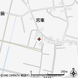 秋田県大仙市内小友宮林46周辺の地図
