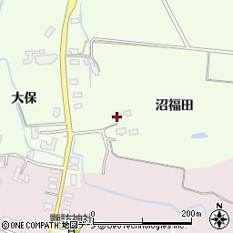 秋田県大仙市六郷西根沼福田19周辺の地図