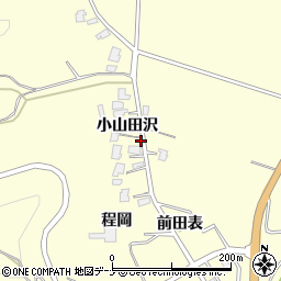 秋田県由利本荘市内黒瀬小山田沢18-2周辺の地図