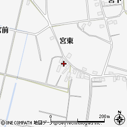秋田県大仙市内小友宮林47周辺の地図