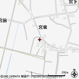 秋田県大仙市内小友宮林48周辺の地図