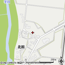 秋田県由利本荘市内越北館23周辺の地図