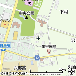 秋田県仙北郡美郷町野中沢田26周辺の地図