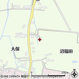 秋田県大仙市六郷西根沼福田64周辺の地図
