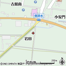 秋田県美郷町（仙北郡）六郷（岩田）周辺の地図