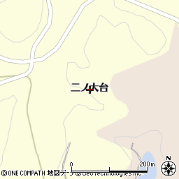 秋田県由利本荘市浜三川二ノ大台周辺の地図