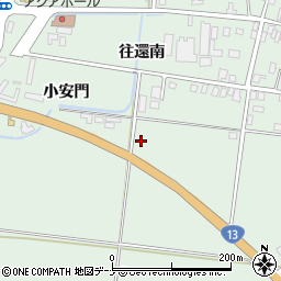 秋田県仙北郡美郷町六郷小安門周辺の地図