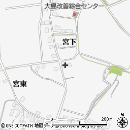 秋田県大仙市内小友宮下70周辺の地図