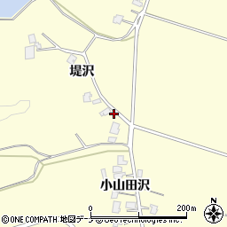 秋田県由利本荘市内黒瀬堤沢1-2周辺の地図