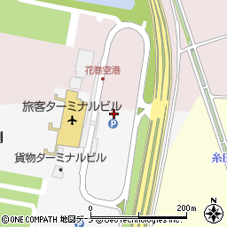 いわて花巻空港第１駐車場周辺の地図