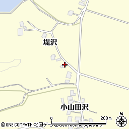 秋田県由利本荘市内黒瀬堤沢1周辺の地図