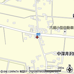 秋田県大仙市下深井高田175周辺の地図