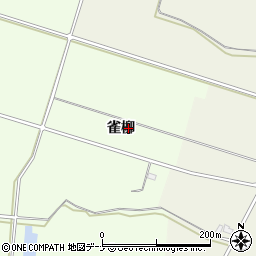 秋田県仙北郡美郷町野中雀柳周辺の地図