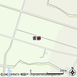 秋田県美郷町（仙北郡）野中（雀柳）周辺の地図