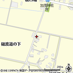 秋田県大仙市下深井樋渡道の上178周辺の地図