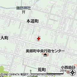 六郷郵便局周辺の地図