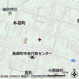 秋田県仙北郡美郷町六郷本道町90周辺の地図