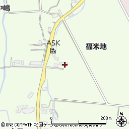 秋田県大仙市六郷西根福米地周辺の地図