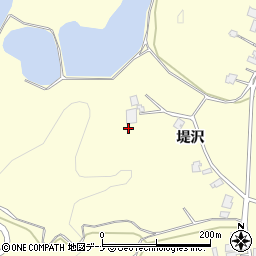 秋田県由利本荘市内黒瀬堤沢30周辺の地図