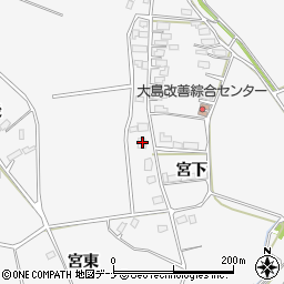 秋田県大仙市内小友宮下109周辺の地図