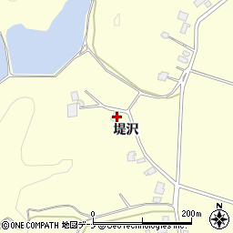 秋田県由利本荘市内黒瀬堤沢10周辺の地図