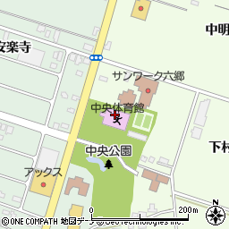 美郷町中央体育館周辺の地図