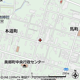 秋田県仙北郡美郷町六郷本道町52周辺の地図