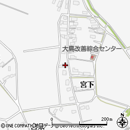 秋田県大仙市内小友宮下110周辺の地図