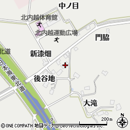 秋田県由利本荘市内越中ノ目185周辺の地図