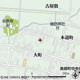 秋田県仙北郡美郷町六郷本道町120周辺の地図
