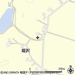 秋田県由利本荘市内黒瀬堤沢114周辺の地図