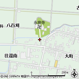 秋田県仙北郡美郷町六郷八百刈96-2周辺の地図