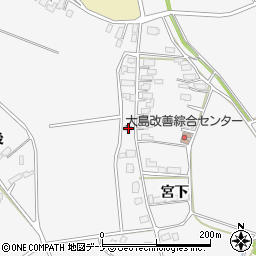 秋田県大仙市内小友宮下113周辺の地図