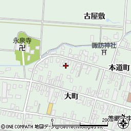 秋田県仙北郡美郷町六郷本道町124周辺の地図