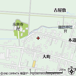 秋田県仙北郡美郷町六郷本道町127周辺の地図