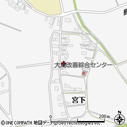 秋田県大仙市内小友宮下91周辺の地図