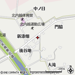 秋田県由利本荘市内越中ノ目198周辺の地図