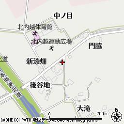 秋田県由利本荘市内越中ノ目197周辺の地図