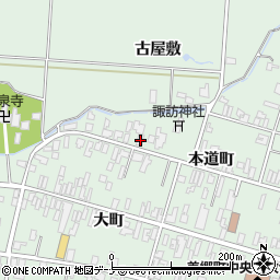 秋田県仙北郡美郷町六郷本道町17周辺の地図