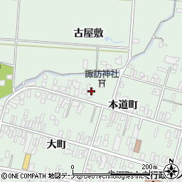 秋田県仙北郡美郷町六郷本道町19周辺の地図