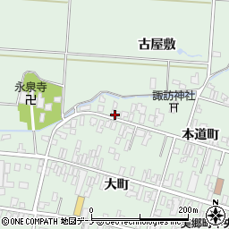 秋田県仙北郡美郷町六郷本道町6周辺の地図