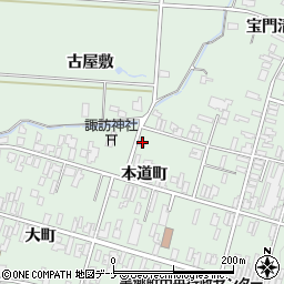 秋田県仙北郡美郷町六郷本道町22-4周辺の地図