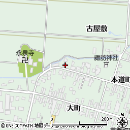 秋田県仙北郡美郷町六郷本道町4周辺の地図