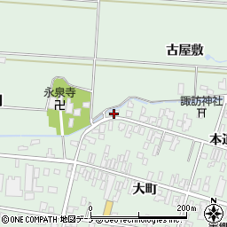 秋田県仙北郡美郷町六郷本道町2周辺の地図
