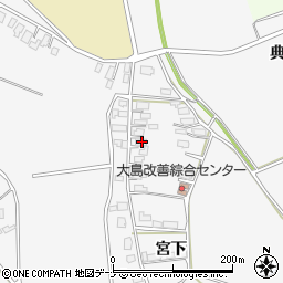 秋田県大仙市内小友宮下88周辺の地図