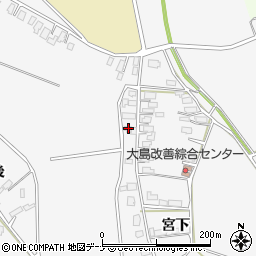 秋田県大仙市内小友宮下114周辺の地図