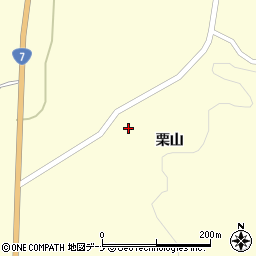 秋田県由利本荘市浜三川栗山40周辺の地図