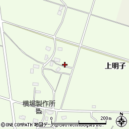 秋田県仙北郡美郷町野中上明子周辺の地図